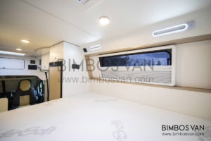 Ducato H3 L4 Camper con garaje para paramotor y bicicletas. Bimbos Van equipación de furgonetas