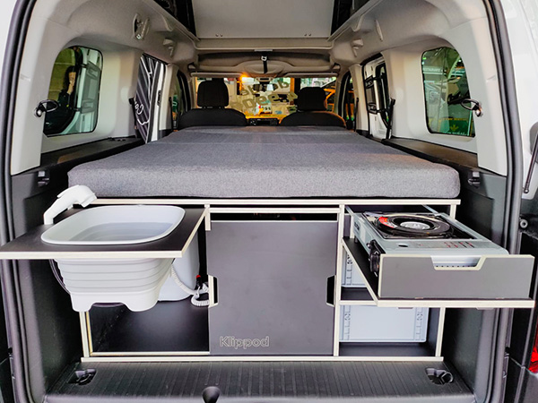 Klippod. Muebles Camper autoinstalables Bimbos Van.